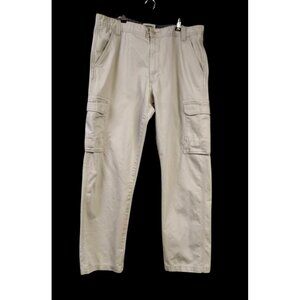 Wrangler Men's Cargo Cream Pants Size 38x32